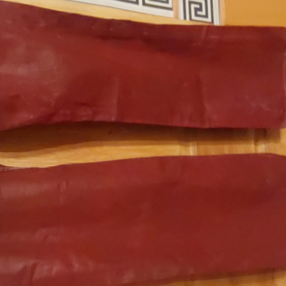 TRUE RELIGION LEATHER LOOK COATED COALWOOD RD STRAIGHT FLAPS JEANS SIZE 42 X 35 - Picture 5 of 10